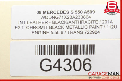 07-13 Mercedes W221 S550 S63 AMG Rear Right / Left Side Door Control Module Unit