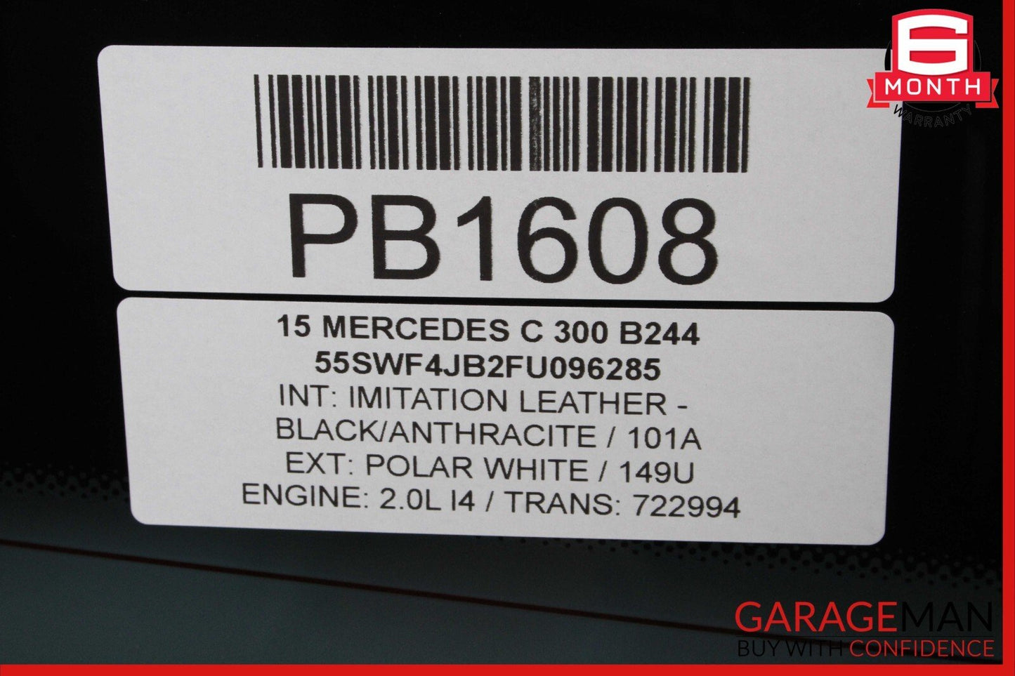 15-18 Mercedes W205 C300 C350e C400 Rear Windshield Wind Shield Window Glass OEM