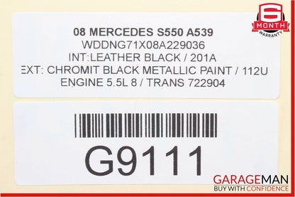 07-09 Mercedes W221 S550 Front Right Passenger Side Seatbelt Seat Belt Retractor