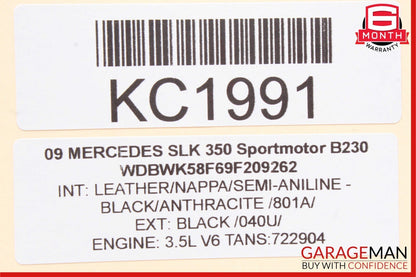 09-11 Mercedes R171 SLK350 SLK300 Roof Convertible Top Module Control OEM