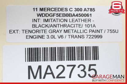 08-14 Mercedes W204 C250 C300 C63 AMG Rear Left Side Door Control Module Unit