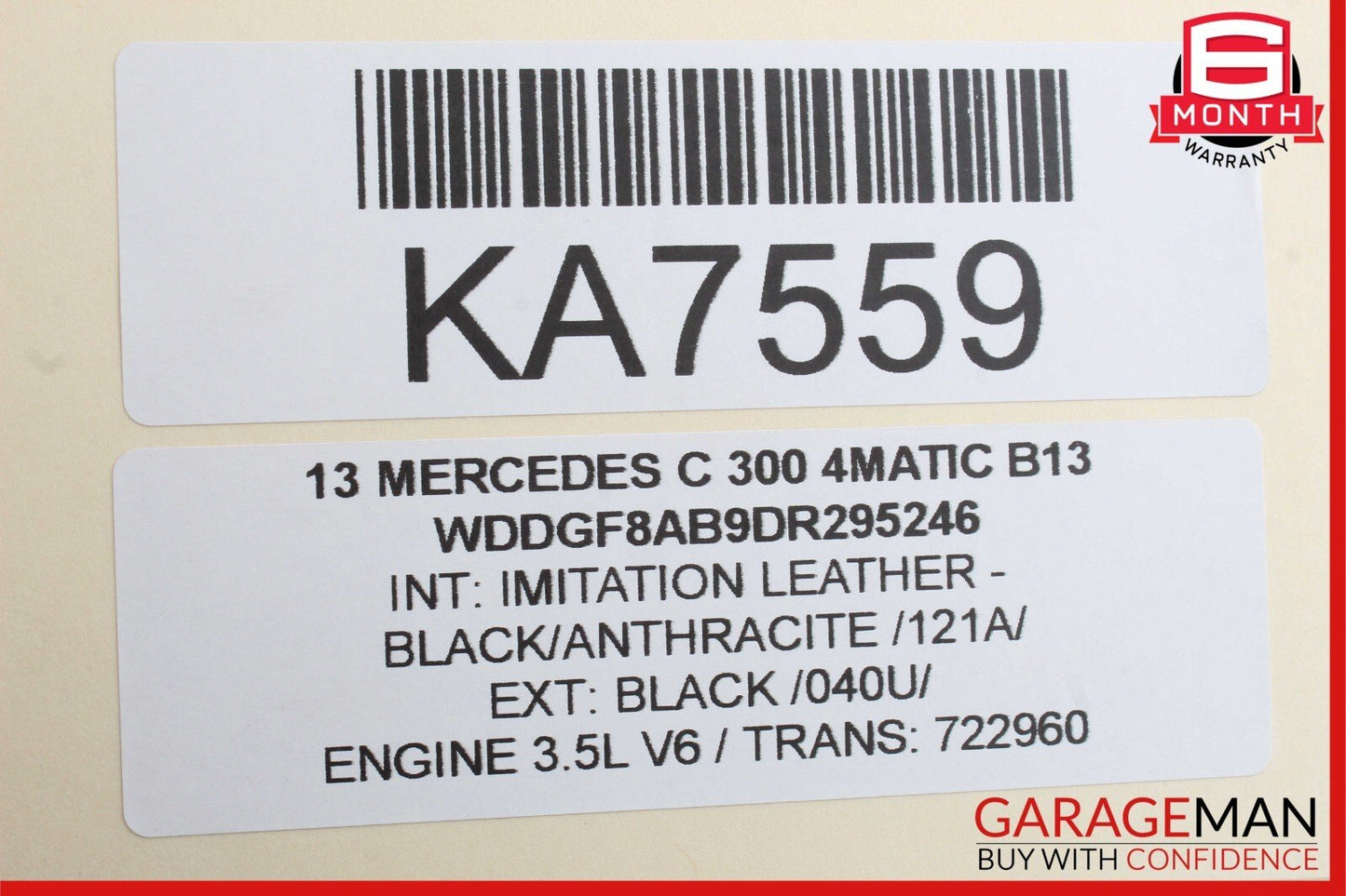 08-17 Mercedes W204 C300 4Matic E400 CLS550 Trunk Lid Latch Lock Actuator OEM