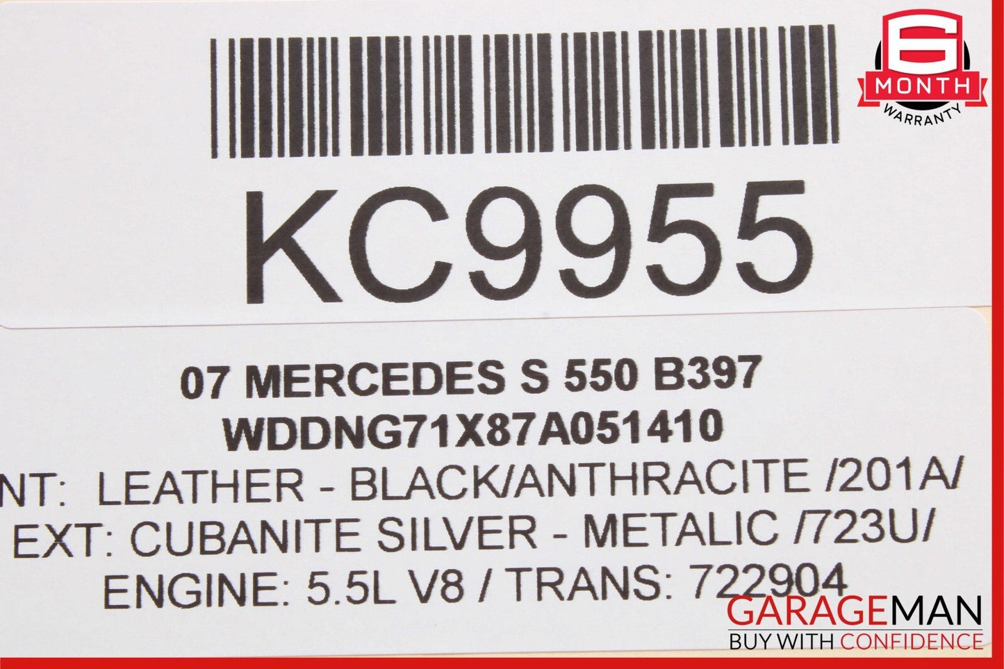 07-09 Mercedes W221 S550 S400 Rear Right or Left Side Door Control Module OEM