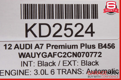 12-18 Audi A7 Front Left / Right Seat Headrest Head Rest Black OEM