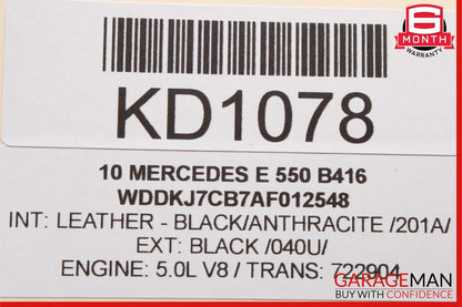 10-13 Mercedes W207 E350 E550 Coupe Front Left Exterior Door Handle Assy Black