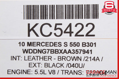 07-13 Mercedes W221 S550 Front Right Passenger Exterior Door Handle Keyless Go