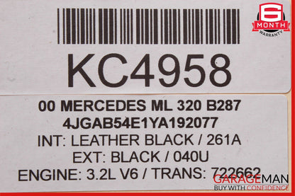 98-05 Mercedes W163 ML320 ML55 AMG Audio Sound System Subwoofer Box Assembly OEM