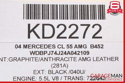 03-07 Mercedes W220 S430 SL600 CL55 S55 AMG CD Changer 6 Disk Player MC3330
