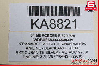 03-09 Mercedes W211 E350 E320 Rear Right Side Exterior Door Handle Silver