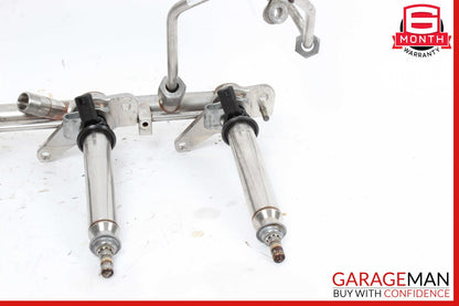 11-19 Mercedes W218 CLS550 E550 Right Fuel Injection Rail Line w/ Injectors OEM