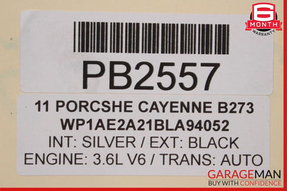 11-18 Porsche Cayenne 958 Engine Cooling Fan Motor Shroud Assembly OEM