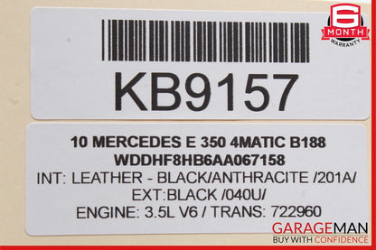 10-13 Mercedes W212 E350 E550 Seat Pump Compressed Air Reservoir Tank 0008002719