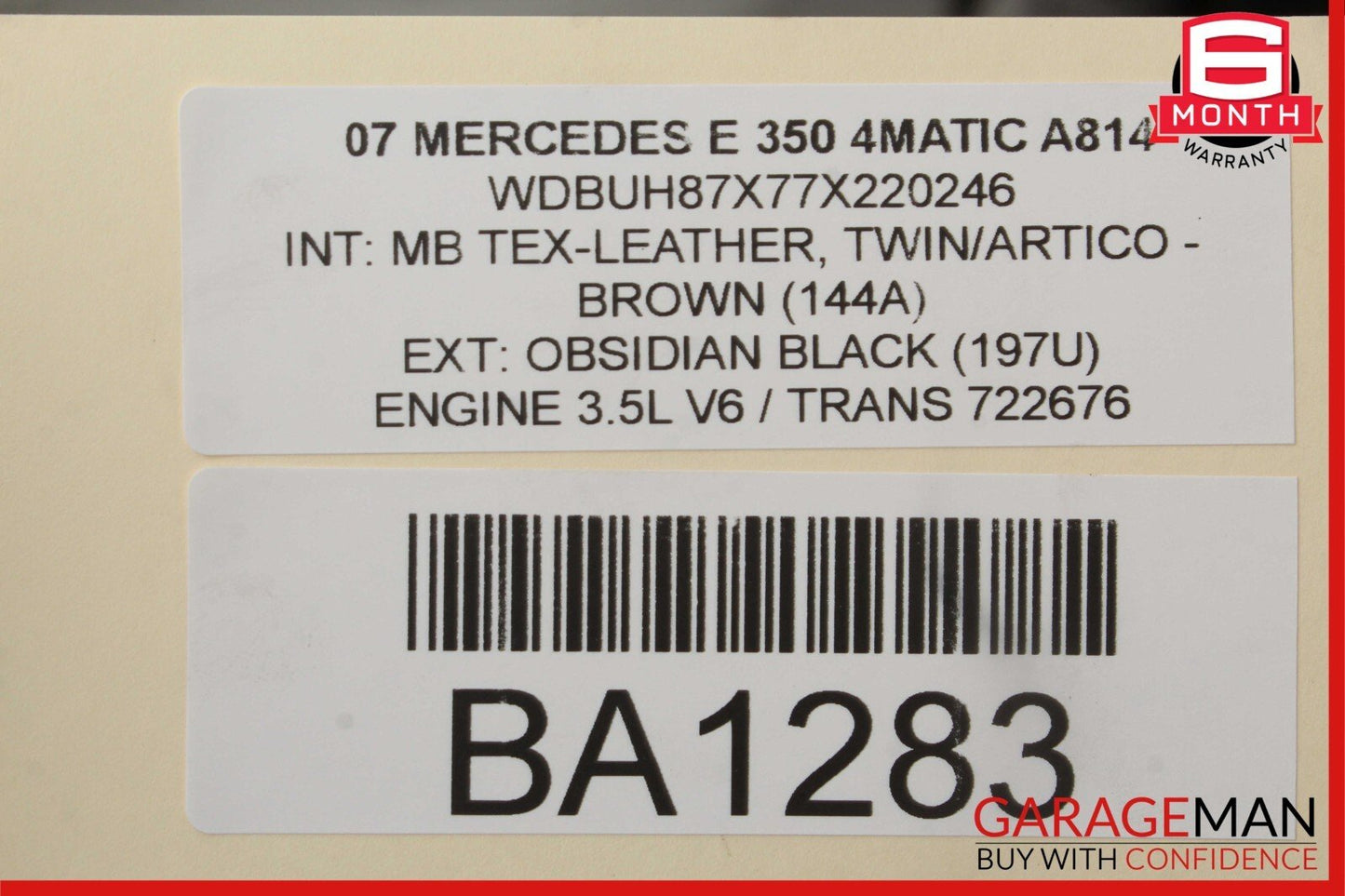03-09 Mercedes W211 E350 E550 Front Right Passenger Door Control Module Unit OEM