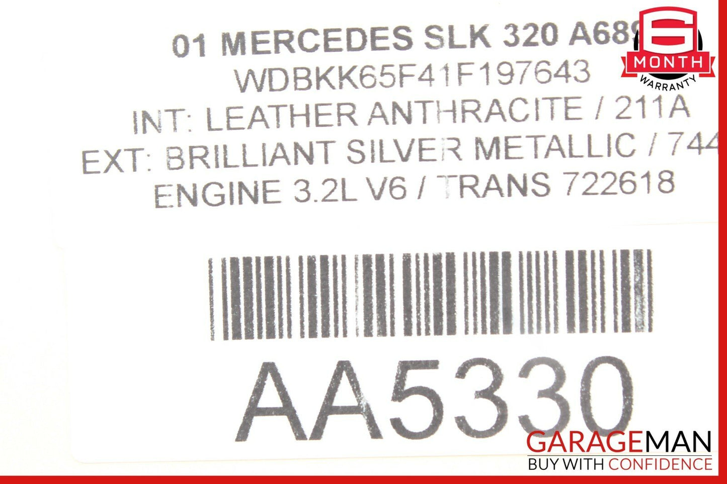 97-04 Mercedes R170 SLK230 SLK320 Rear Right / Left Lower Thrust Control Arm OEM