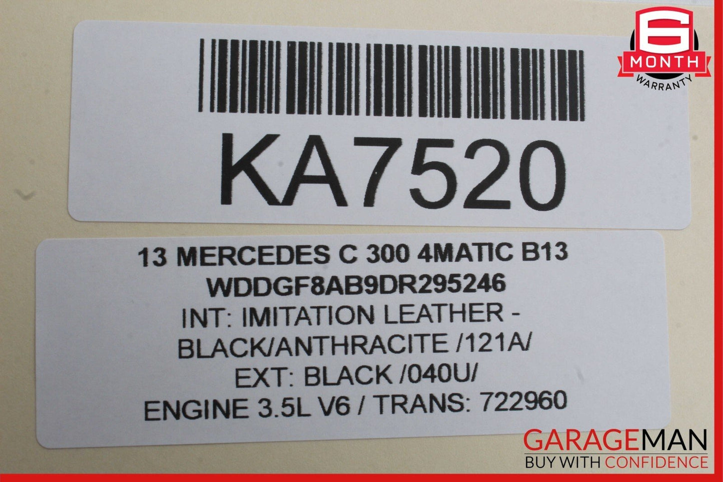 10-16 Mercedes W204 C300 4Matic E350 Active Lane Assist Front Camera OEM