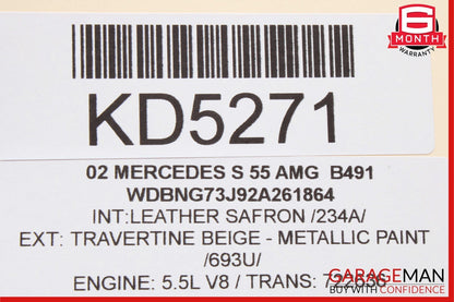 00-02 Mercedes W220 S55 AMG S600 Front Right Seat Control Module OEM