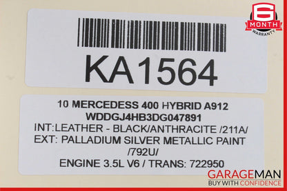 07-13 Mercedes W221 S550 Rear Left Driver Side Exterior Door Handle Black OEM