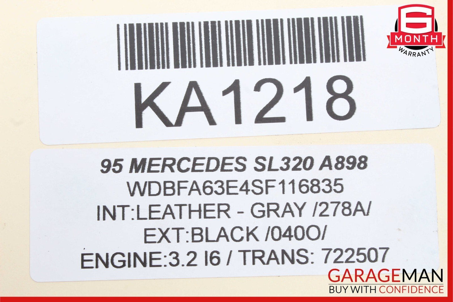 94-97 MERCEDES R129 SL320 CLK320 ENGINE STARTER MOTOR OEM