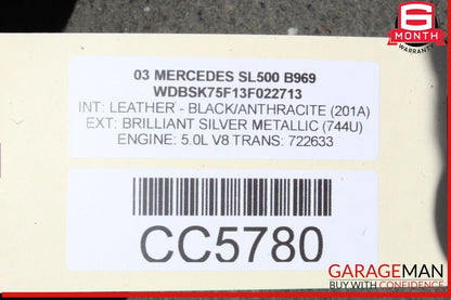03-08 Mercedes R230 SL500 SL600 Front Right Side Wing Fender Panel OEM