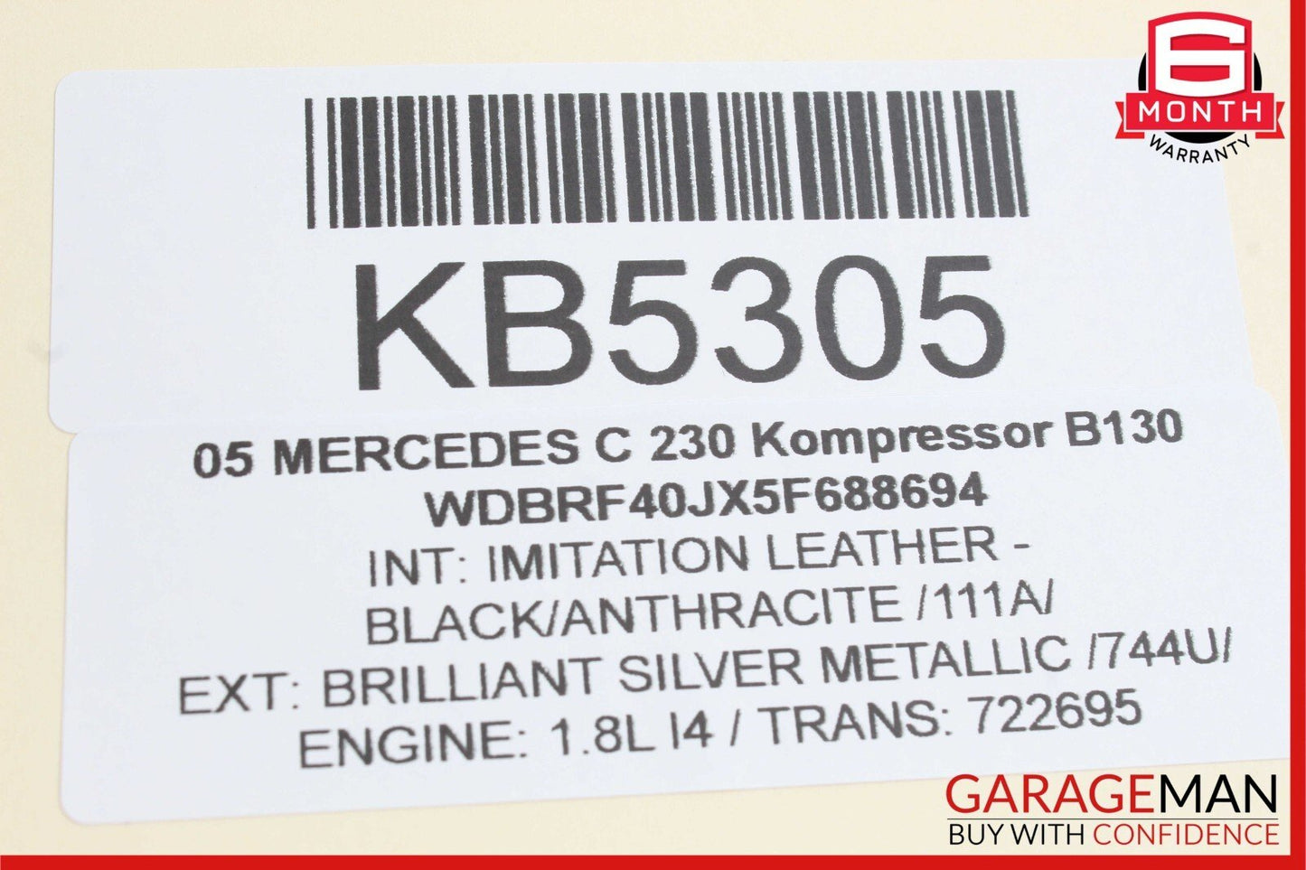 01-07 Mercedes W203 C230 C320 Rear Left Side Door Computer Controller Module