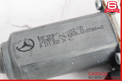 03-09 Mercedes W211 E63 E500 Rear Right Side Window Regulator Motor OEM