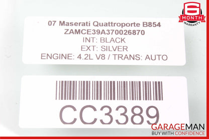 03-13 Maserati Quattroporte M139 Rear Left Side Door Window Glass OEM