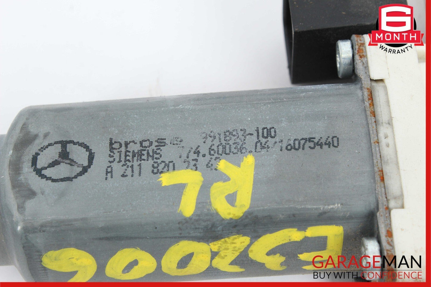 03-09 Mercedes W211 E320 E550 Rear Left Driver Side Door Window Regulator Motor
