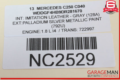 08-15 Mercedes W204 C250 C300 Front Right Passenger Side Dash Airbag Air Bag OEM