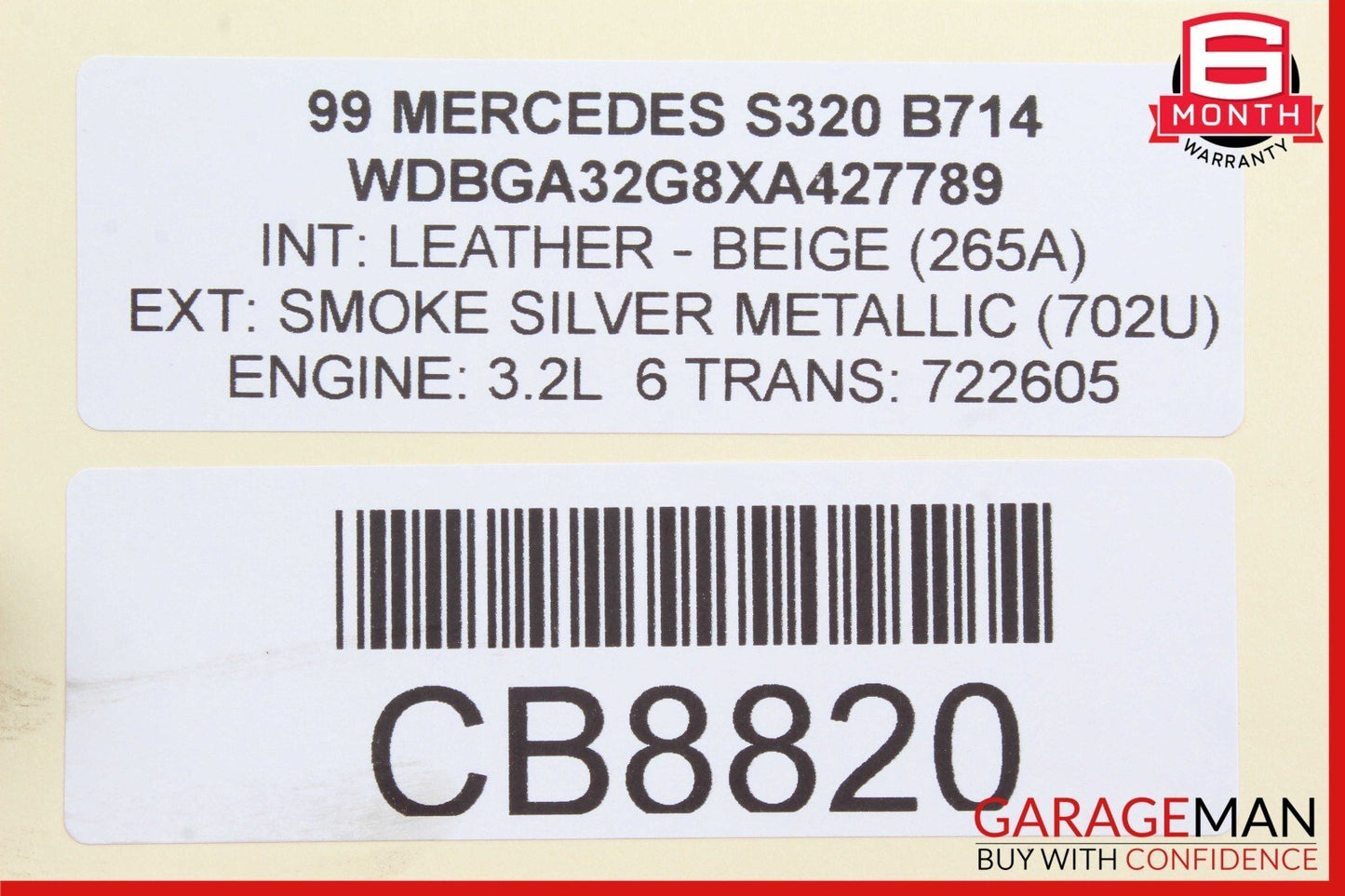 92-99 Mercedes W140 S320 400SEL Rear Left & Right Side Upper Control Arm OEM