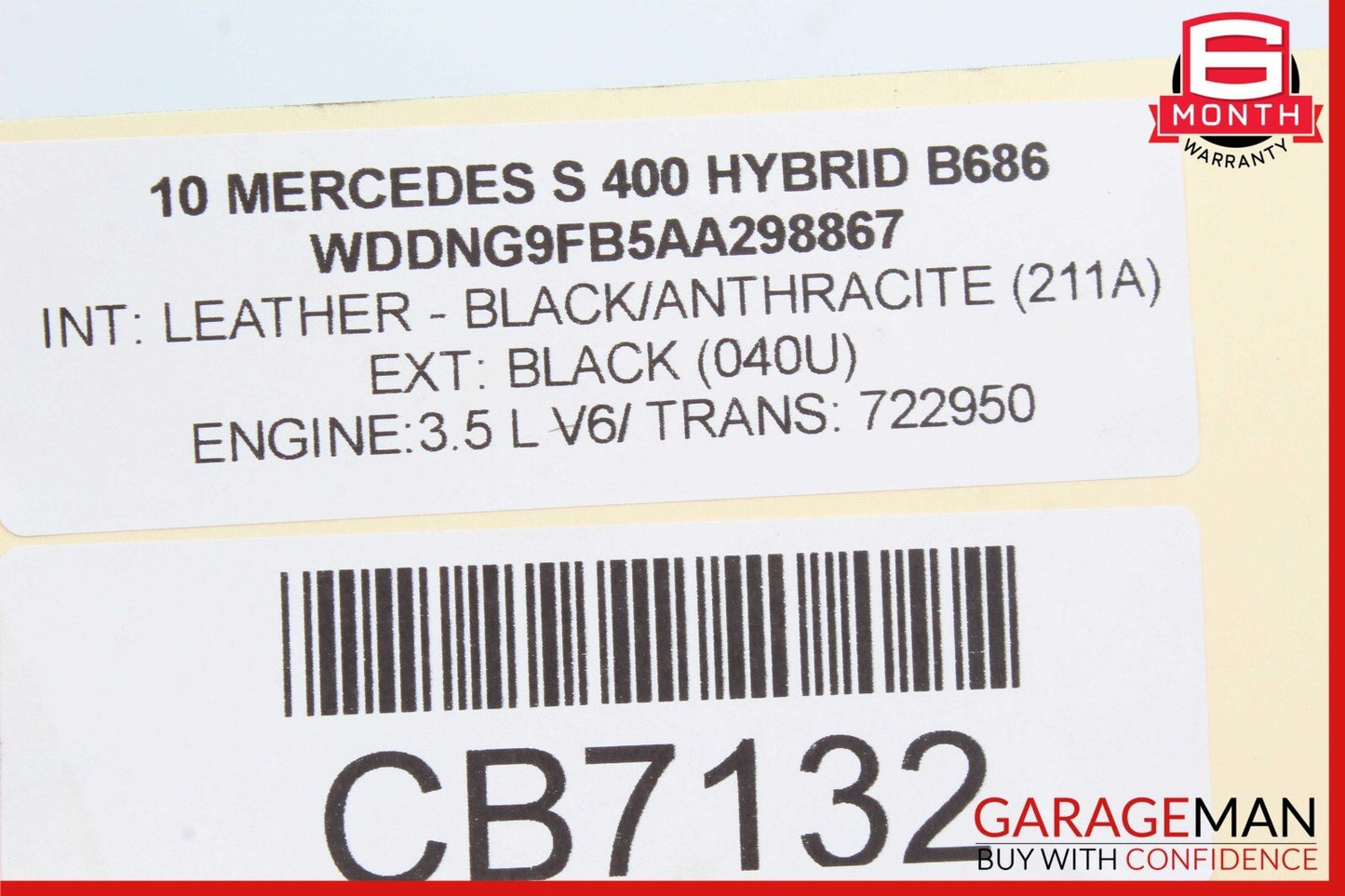 07-14 Mercedes W221 S400 Rear Right / Left Air Airmatic Shock Absorber Strut OEM