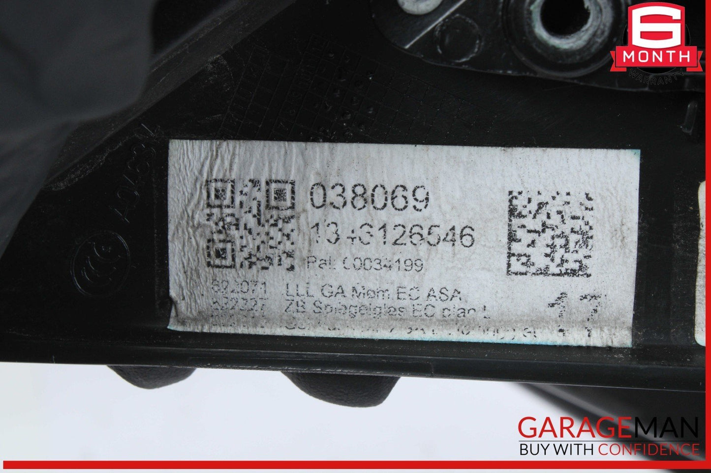 12-18 Audi A6 Front Left Driver Side Door Rear View Mirror Black 4G1857409AE OEM