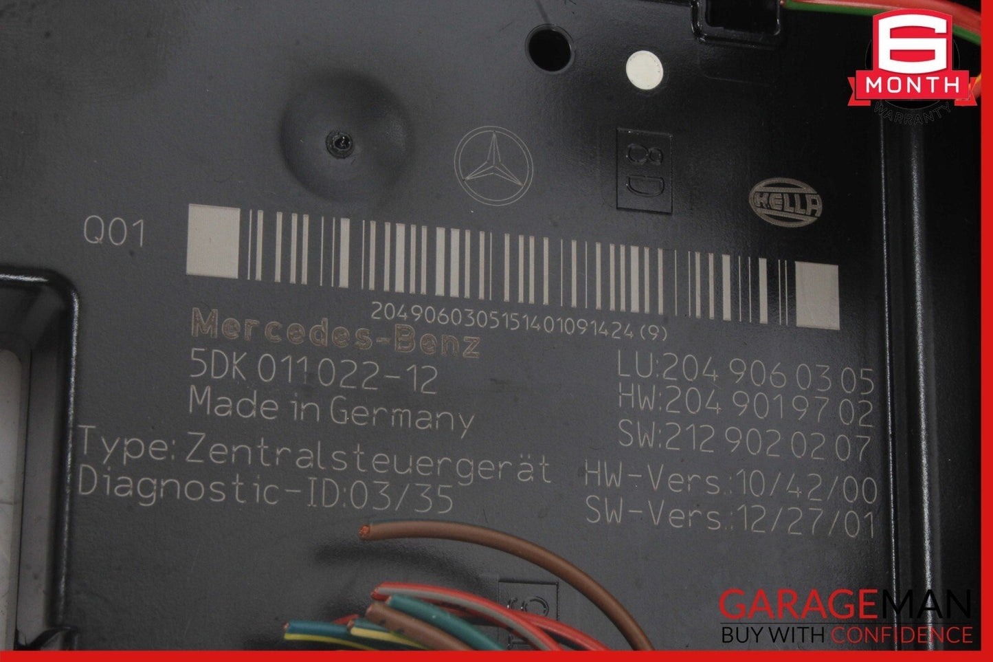 12-14 Mercedes W204 C250 C350 C63 AMG Rear SAM Module Relay Fuse Box OEM