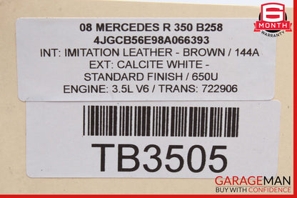08-13 Mercedes W251 R350 R500 Instrument Cluster Speedometer 2514406311 OEM
