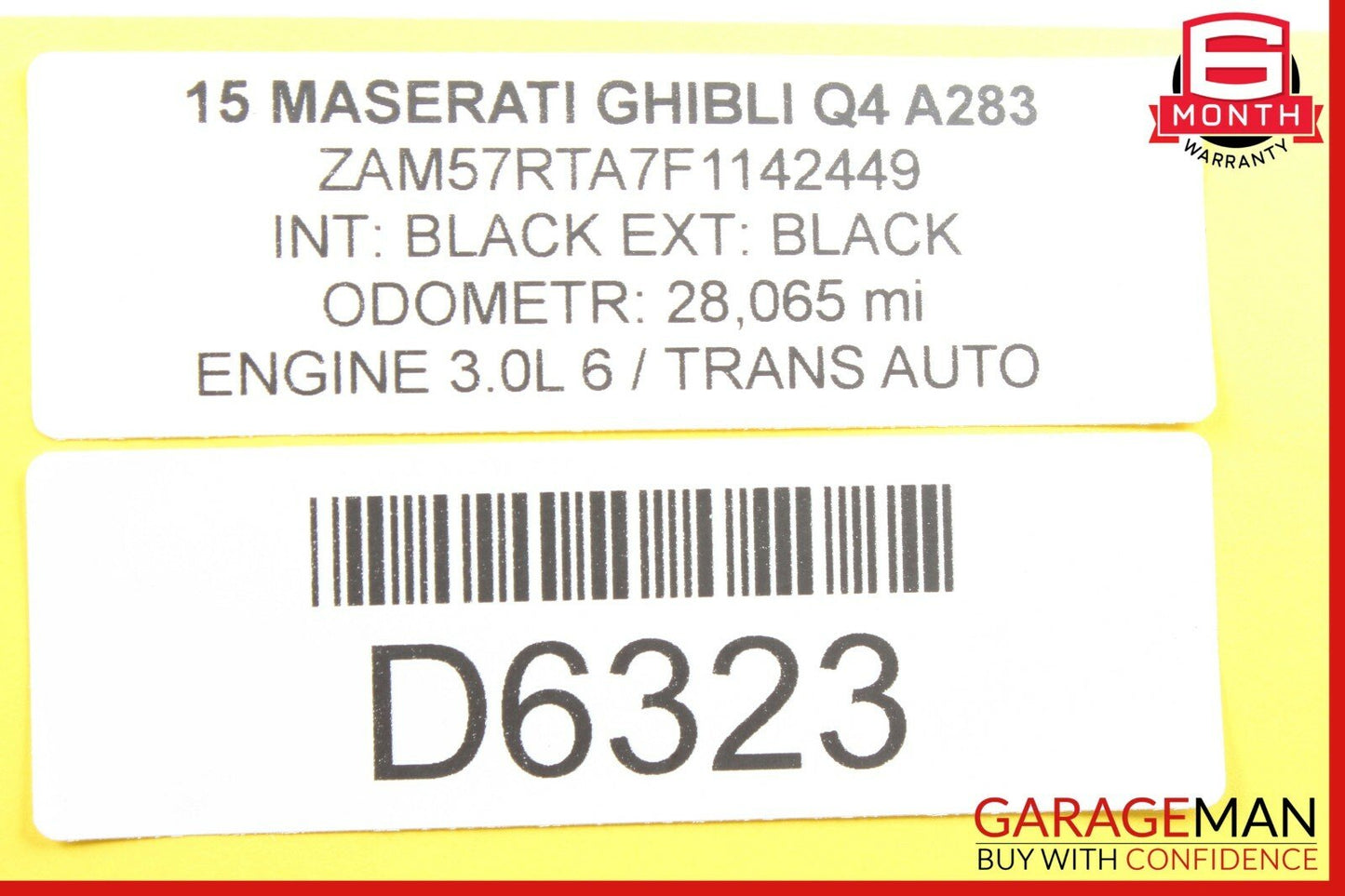 14-17 Maserati Ghibli Front Right Passenger Side Door Wiring Wire Harness OEM