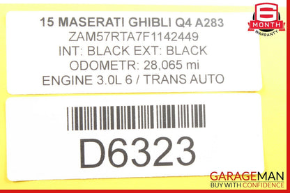14-17 Maserati Ghibli Front Right Passenger Side Door Wiring Wire Harness OEM