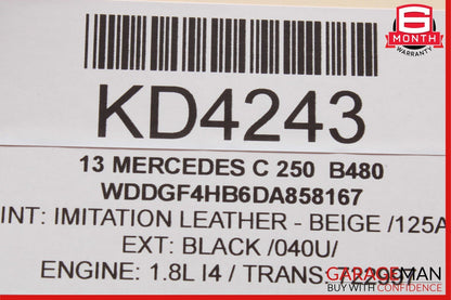 12-14 Mercedes W204 C250 C300 C350 Front Right Side Mirror Door Rear View Black