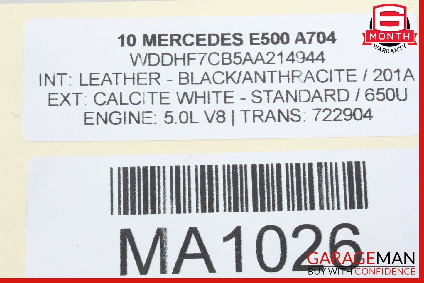 10-13 Mercedes W212 E550 Front / Rear Right Exterior Door Handle Keyless Go