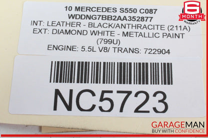 07-13 Mercedes W221 S550 S400 Cluster Control Switch 2218215451 OEM