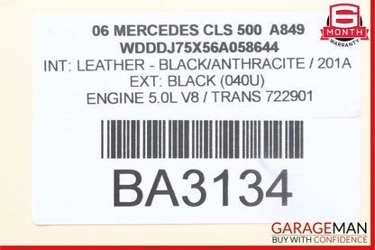 06-11 Mercedes CLS500 CLS550 CLS55 AMG Front Right Side Door Control Module Unit