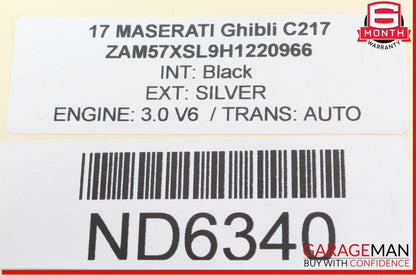 14-17 Maserati Ghibli Rear Right or Left Side Upper Control Arm 670007252 OEM