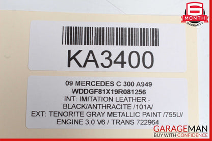 08-11 Mercedes W204 C350 C300 Right Side Exterior Door Handle Front or Rear Grey