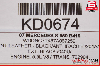 07-09 Mercedes W221 S550 Rear Left & Right Door Audio Sound Speaker Set of 2 Pc
