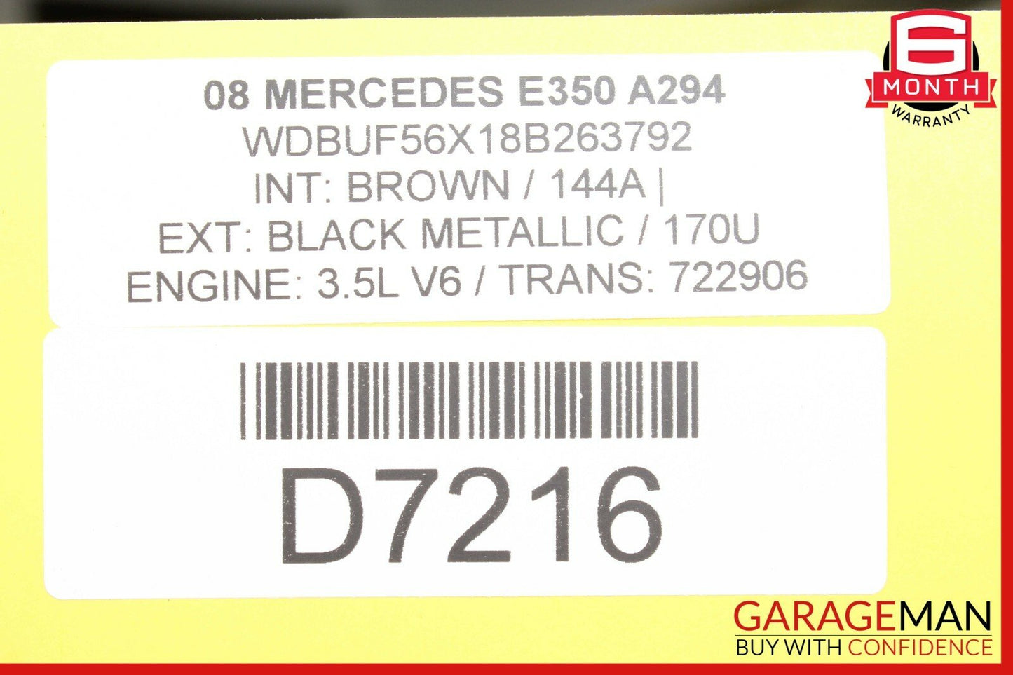 03-09 Mercedes W211 E350 E550 Rear Left Driver Side Door Control Module OEM