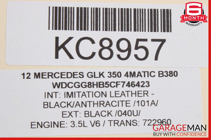 10-15 Mercedes X204 GLK350 GLK250 Rear Left Door Lock Latch Actuator OEM