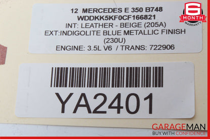 10-15 Mercedes W207 E350 E63 AMG Keyless Go Entry Control Module 1729007900 OEM