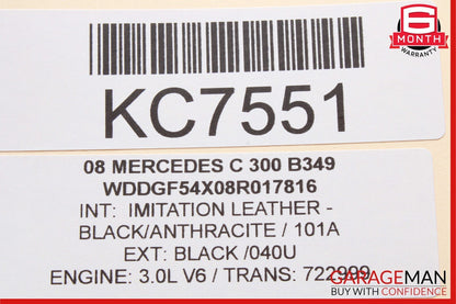 08-11 Mercedes W204 C300 C350 Center Dash Hazard A/C AC Air Vent Trim Cover