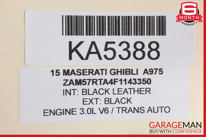 14-17 Maserati Ghibli Front Right Passenger Seat Control Controller Module Unit