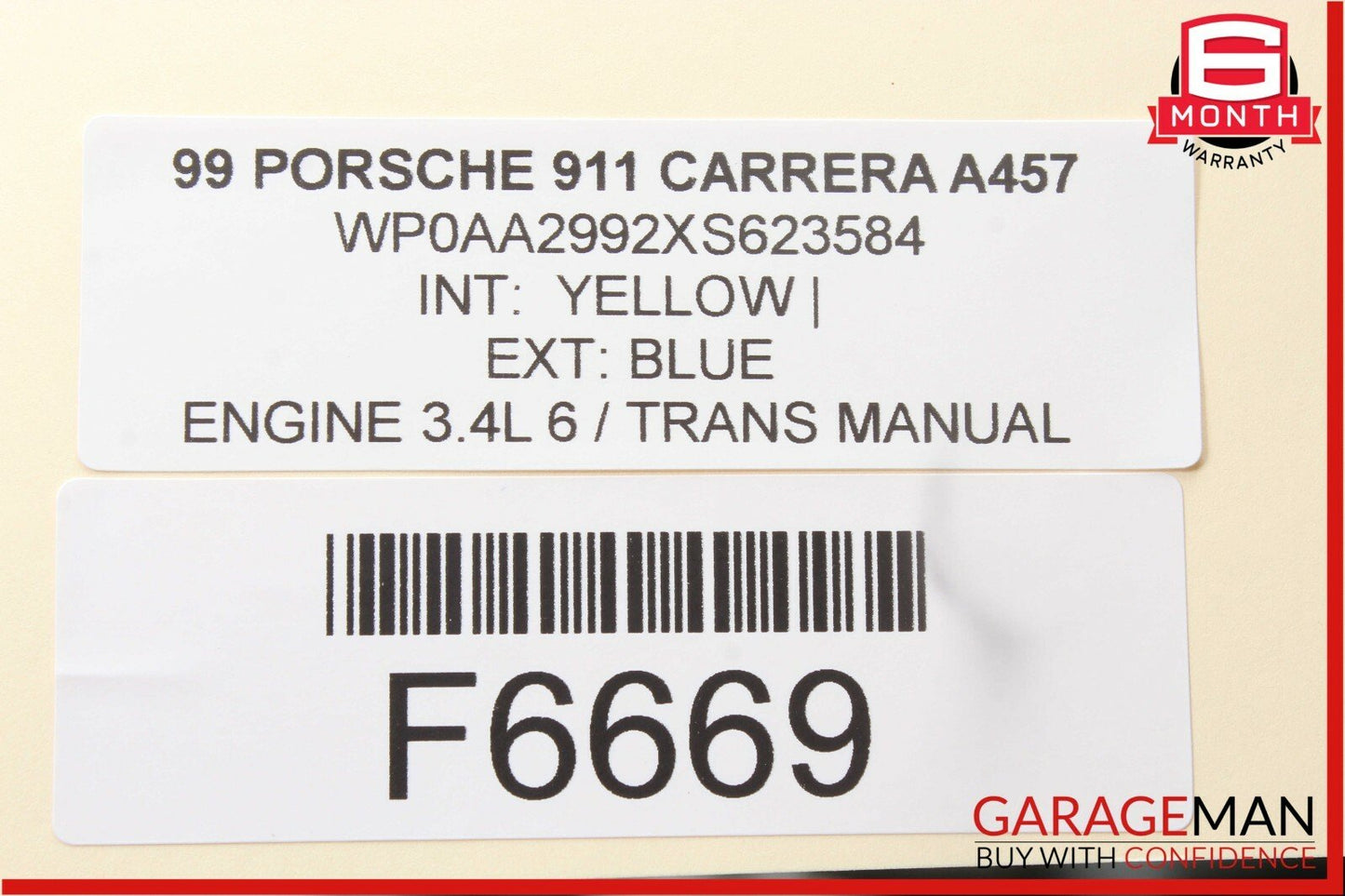 97-04 Porsche Boxster 986 Carrera 911 996 Front Right Side Exterior Door Handle