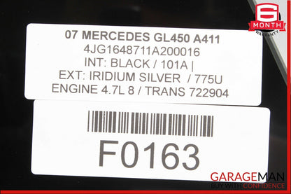 07-12 Mercedes X164 GL450 Quarter Window Glass Rear Left Driver Side OEM