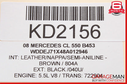 07-14 Mercedes W216 CL550 CL600 Dashboard Center A/C AC Air Vent w/ Clock OEM
